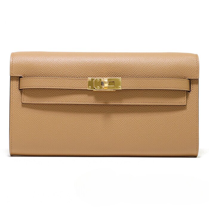 HERMES エルメス ケリー ロングトゥーゴー ヴェルソ エプソン チャイ/モーブシルベストル ゴールド金具