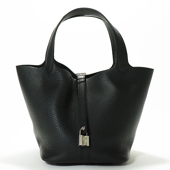HERMES エルメス ピコタン ロック MM トリヨンクレマンス ブラック シルバー金具