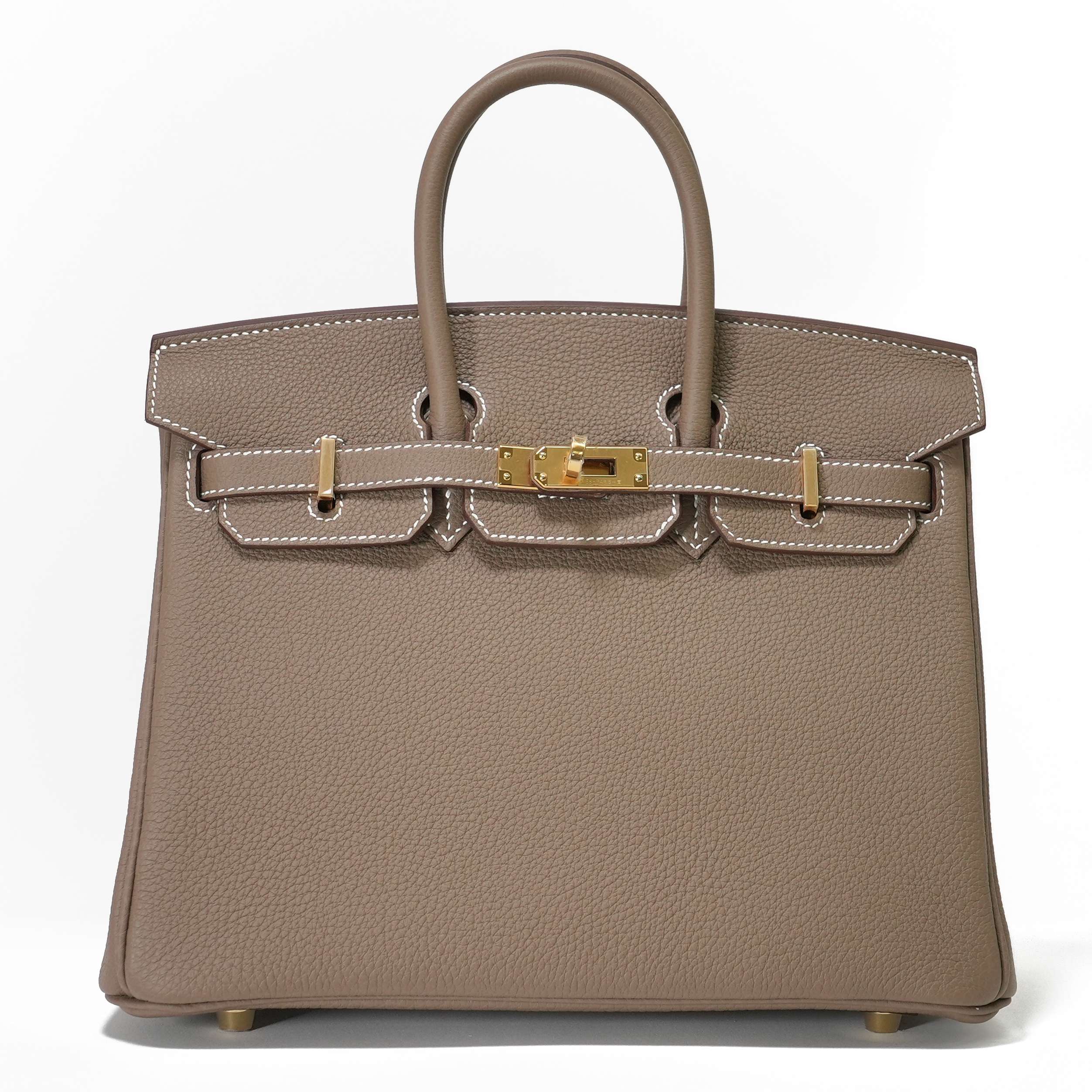HERMES エルメス バーキン 25 トゴ エトゥープ ゴールド金具
