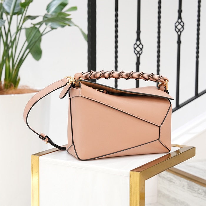 ロエベ パズル エッジ バッグ スモール ダスティピンク A510P60X18