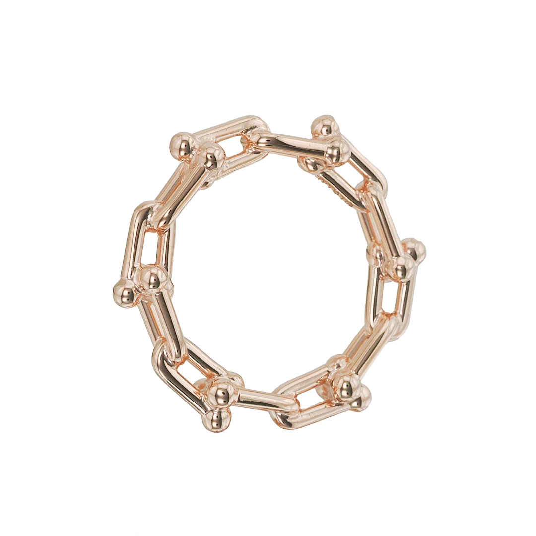 TIFFANY & Co. ハードウェア リング ローズゴールド マイクロ リンク