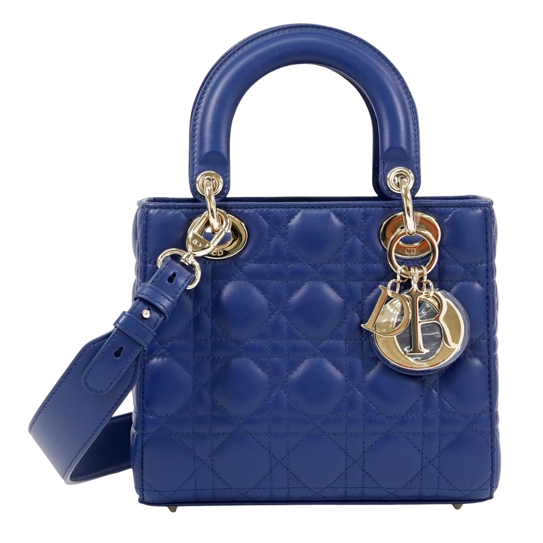 CHRISTIAN DIOR レディディオール My ABCDior バッグ スモール ラムスキン ロイヤルブルー M0538ONGE_M14Z