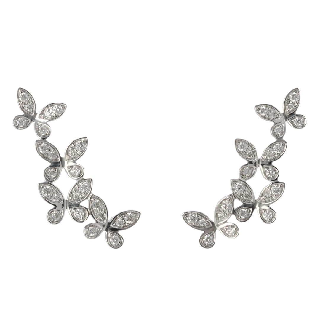 GRAFF パヴェ バタフライ イヤークライマー ホワイトゴールド ダイヤモンド RGE1818
