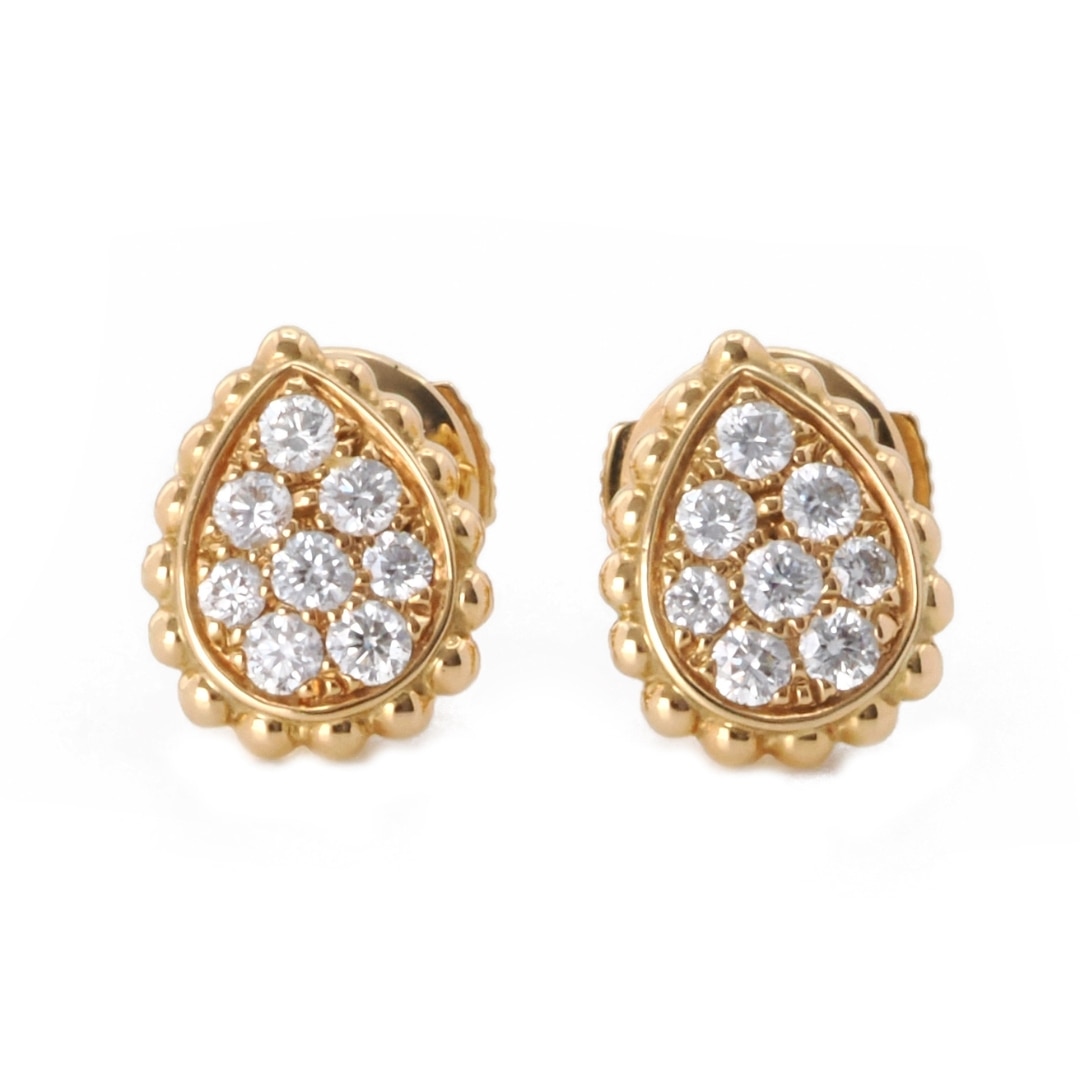 BOUCHERON セルパンボエム スタッズイヤリング エクストラスモール イエローゴールド ダイヤモンド JCO00942