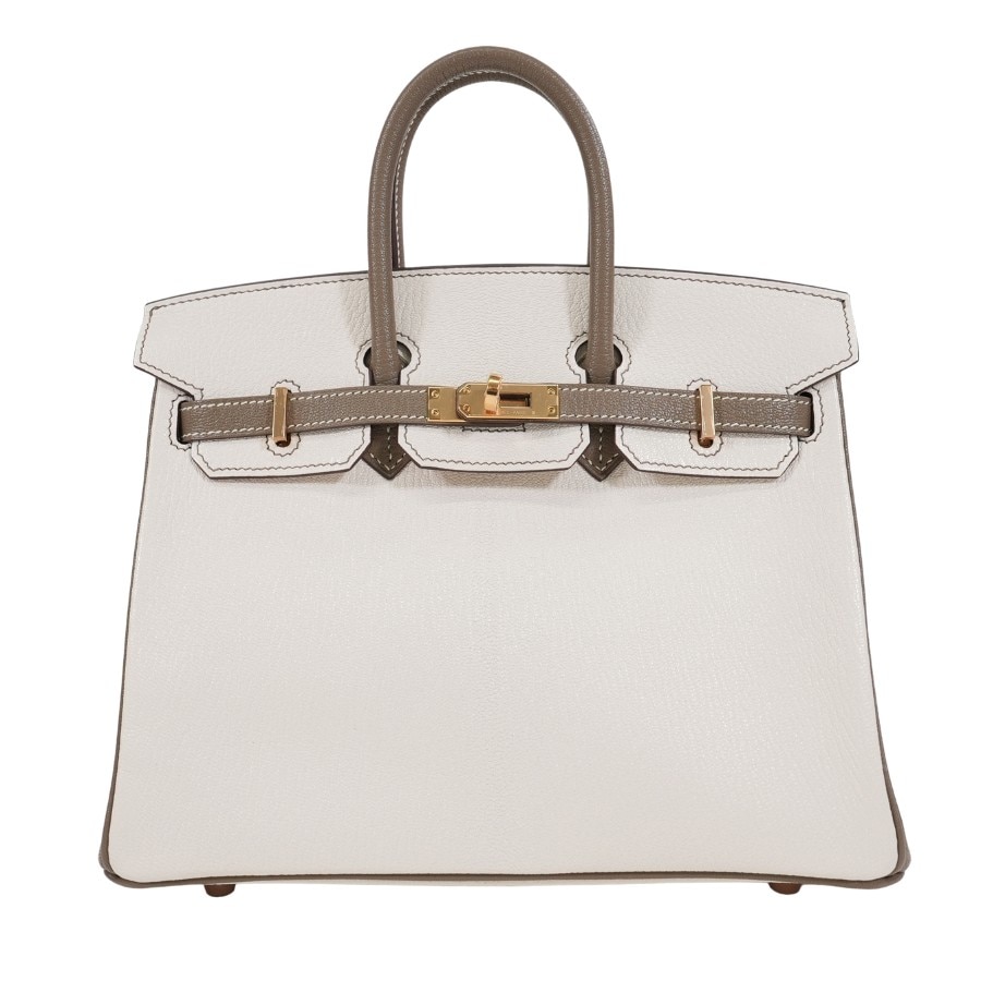 25 シェーブル クレ エトゥープ ゴールド金具 パーソナルオーダー