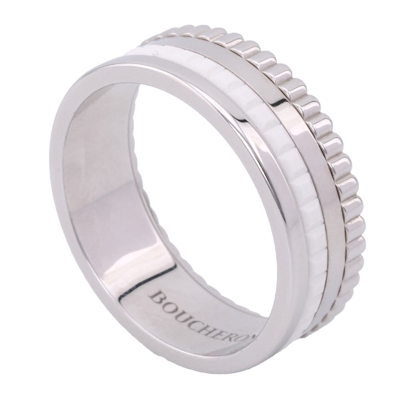 BOUCHERON ブシュロン キャトル ダブルホワイト リング スモール 15号 JRG03276【未使用】
