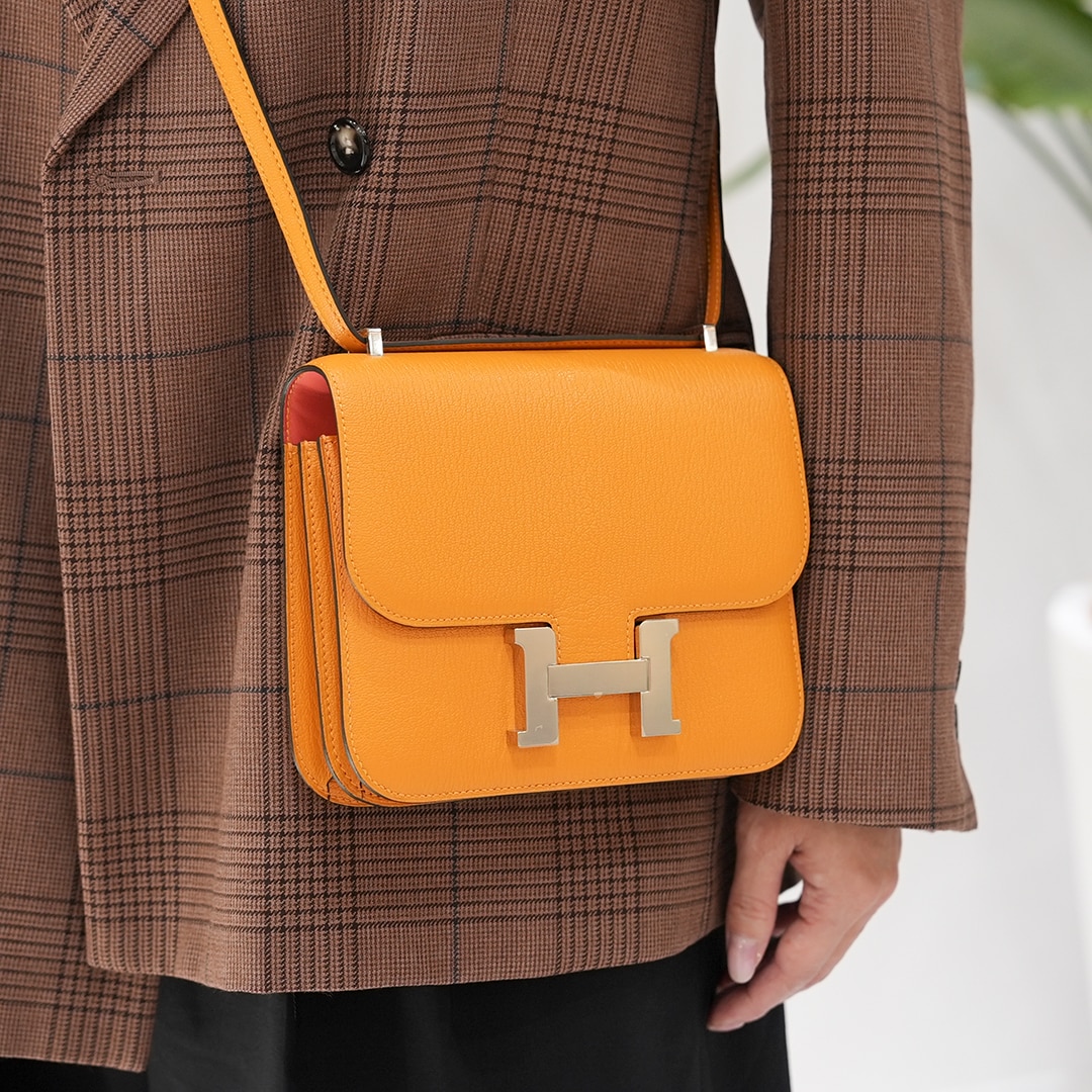 HERMES エルメス コンスタンス 3 ミニ ミロワール エプソン ゴールド ゴールド金具