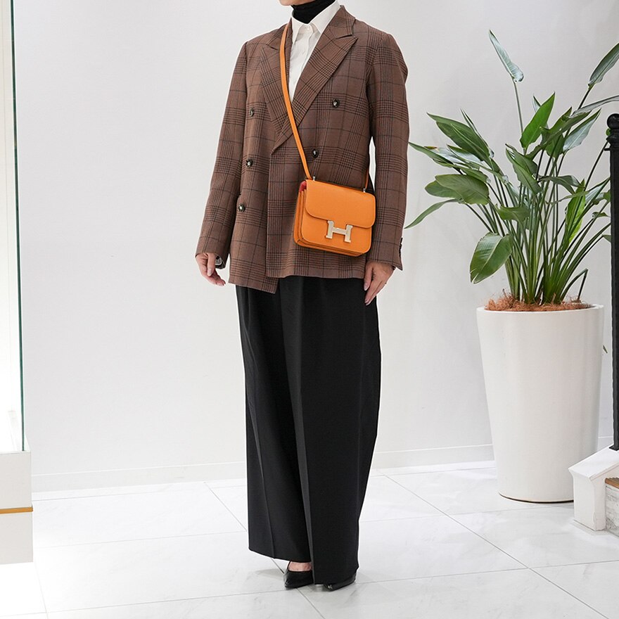 HERMES エルメス コンスタンス 3 ミニ ミロワール エプソン ゴールド ゴールド金具