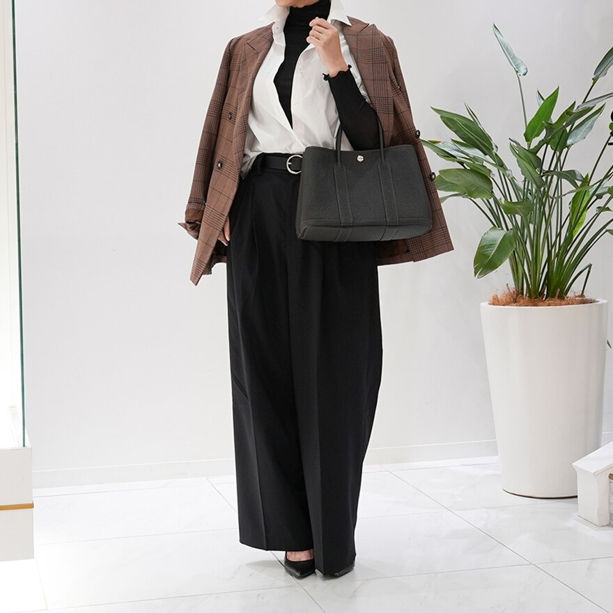 HERMES エルメス ガーデンパーティー TPM ネゴンダ ベブラン シルバー金具