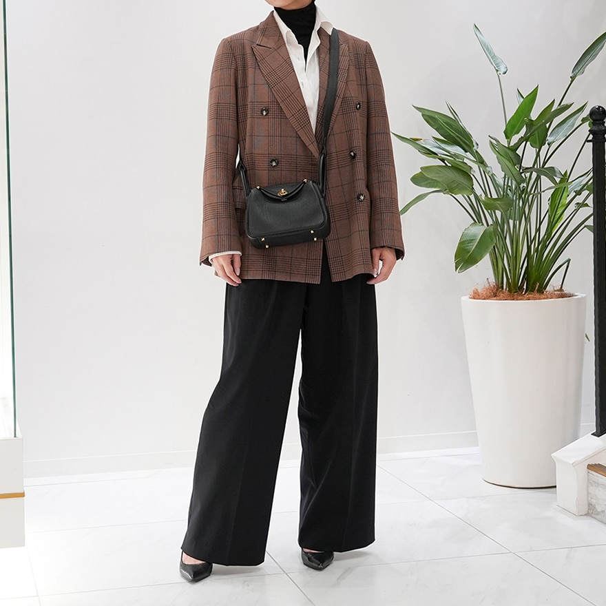 HERMES エルメス リンディ ミニ トリヨン ノワール ゴールド金具