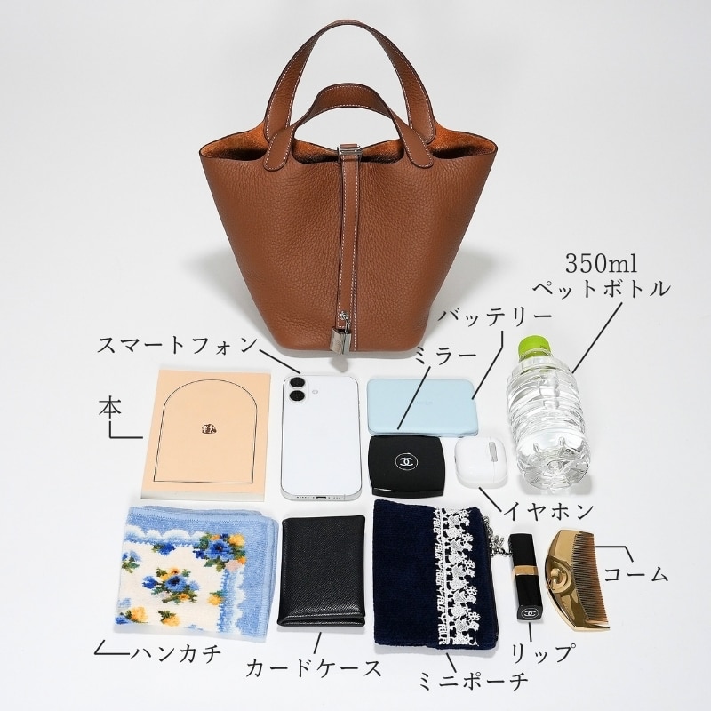 HERMES エルメス ピコタン ロックPM トリヨンクレマンス ゴールド シルバー金具
