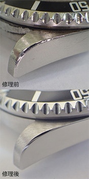 中古時計 修理前と修理後の比較写真2
