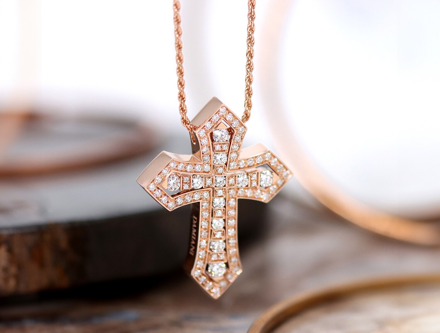 Damiani ダミアーニ ベルエポック クラウン ネックレス M ピンクゴールド ダイヤモンド 20092687