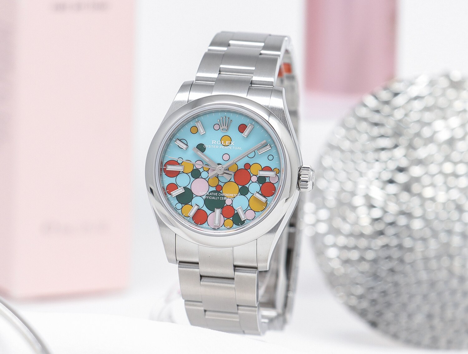 ROLEX ロレックス オイスターパーペチュアル 31 277200 ターコイズブルーセレブレーション モチーフ【2023年新作】