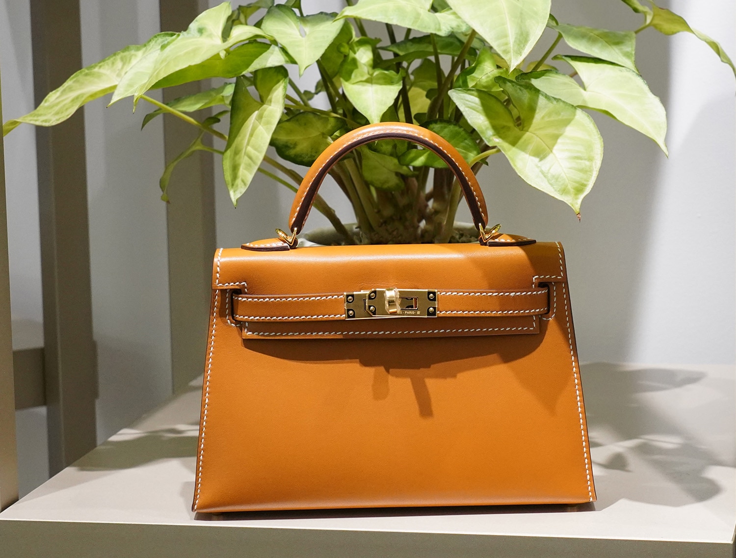 HERMES エルメス ケリー ミニケリー2 ヴォーバトラー ナチュラルサブレ ゴールド金具