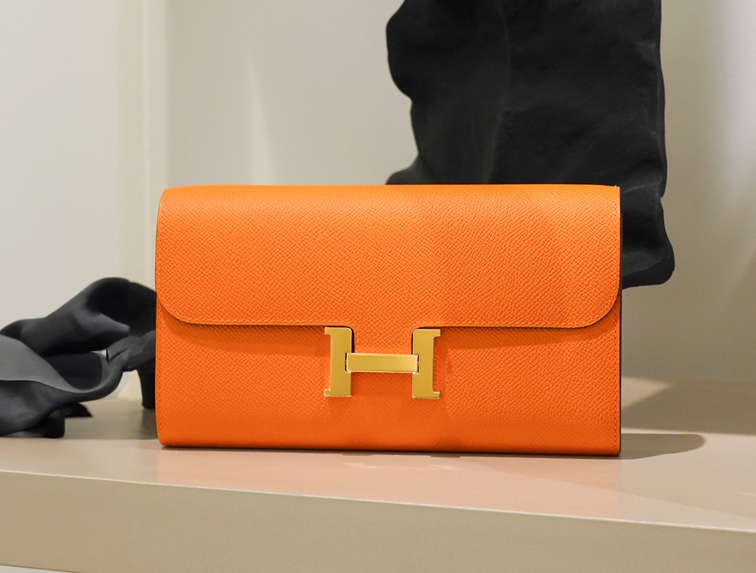 HERMES エルメス コンスタンス トゥーゴー エプソン オレンジ ゴールド金具