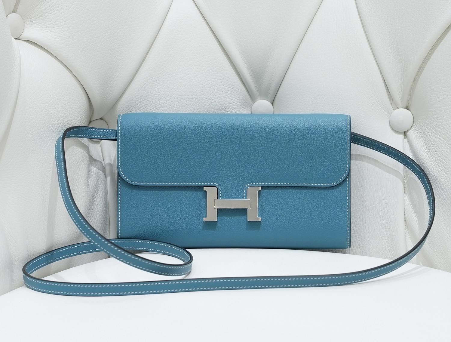 HERMES エルメス コンスタンス トゥーゴー エバーカラー ニューブルージーン シルバー金具