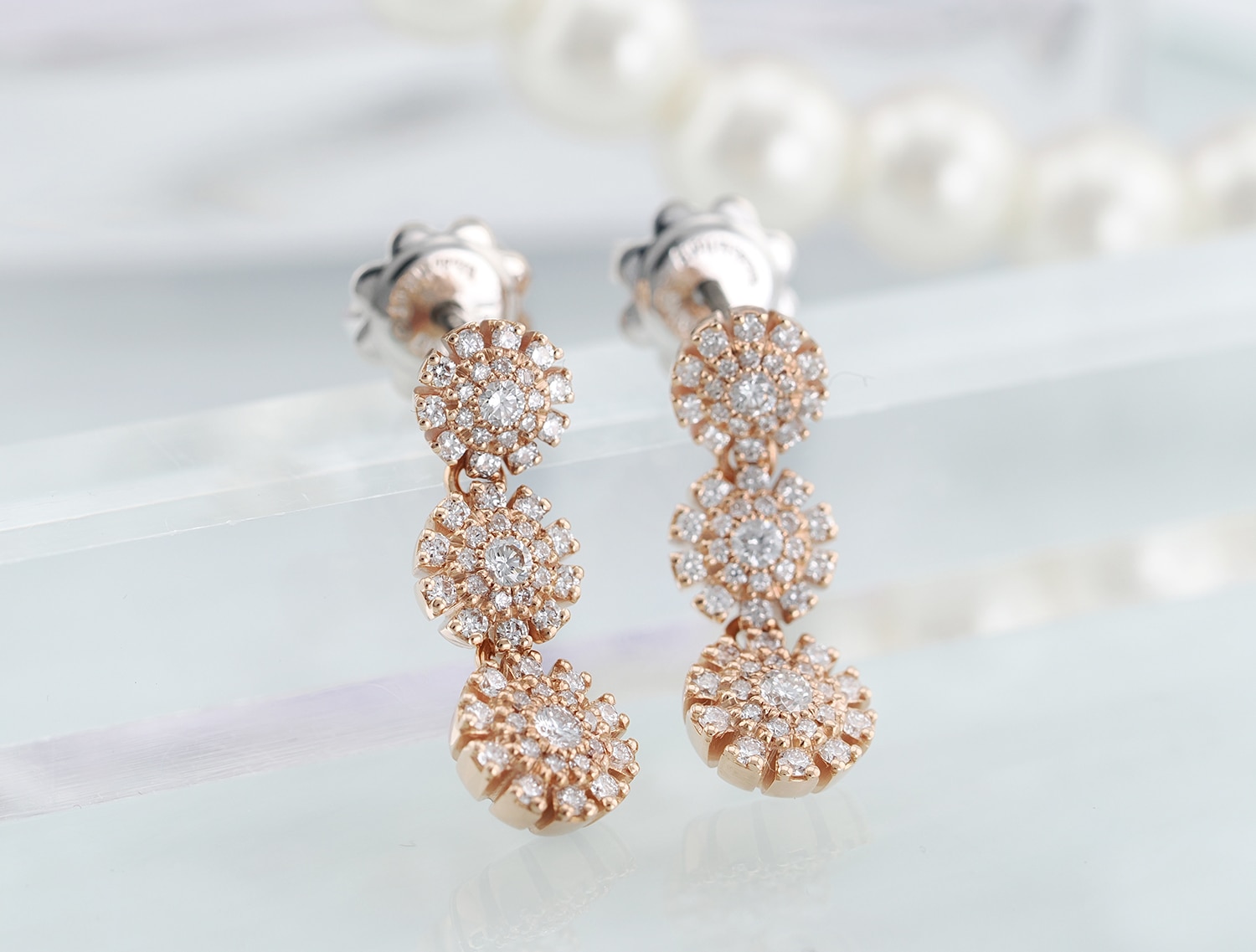 Damiani ダミアーニ マルゲリータ ピアス ピンクゴールド ダイヤモンド 20087083