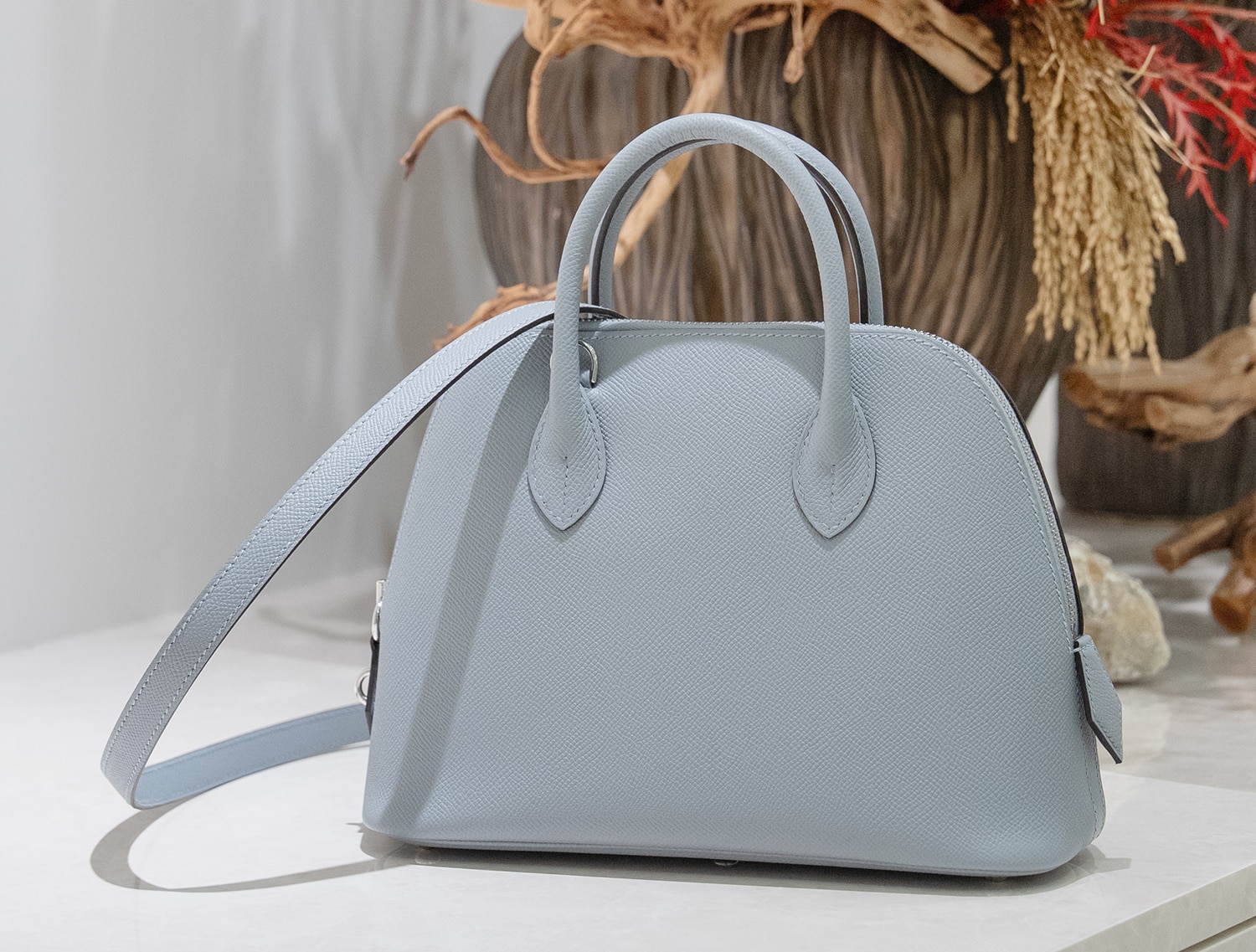 HERMES エルメス ボリード 1923 25 エプソン グリパンタン シルバー金具