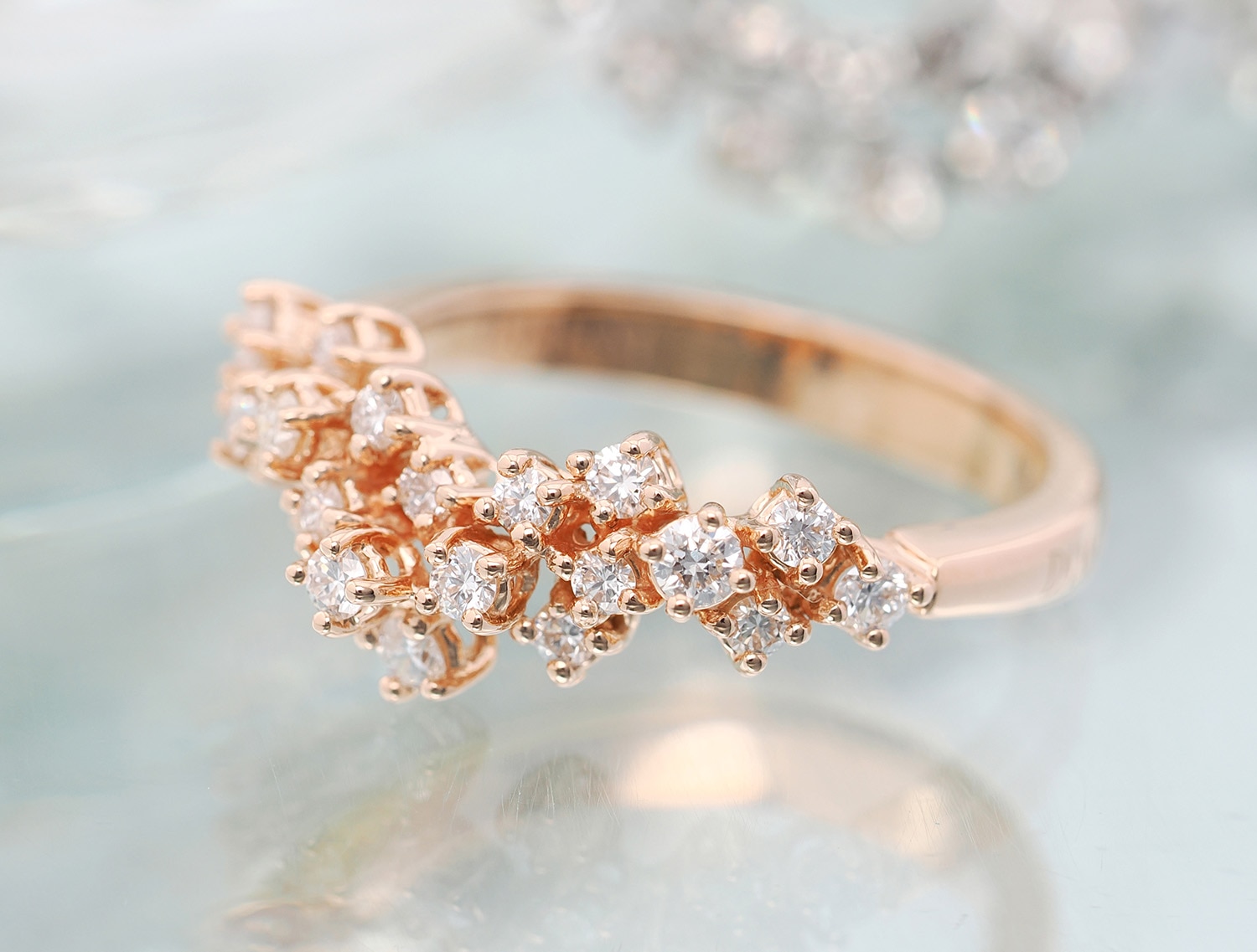 Damiani ダミアーニ ミモザ リング ダイヤモンド ピンクゴールド 11号 20086883