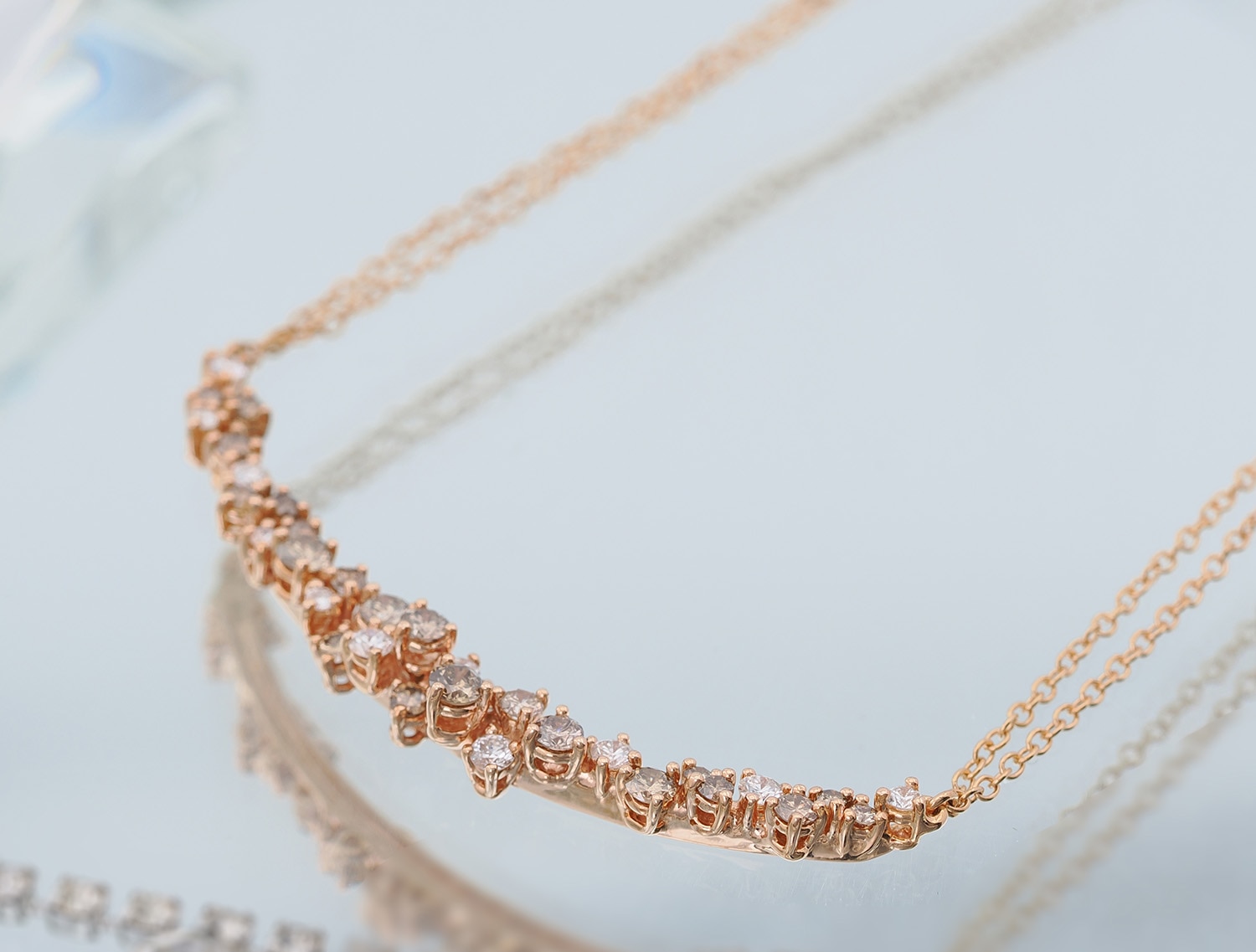 Damiani ダミアーニ ミモザ ネックレス ピンクゴールド ダイヤモンド ブラウンダイヤモンド 20087875