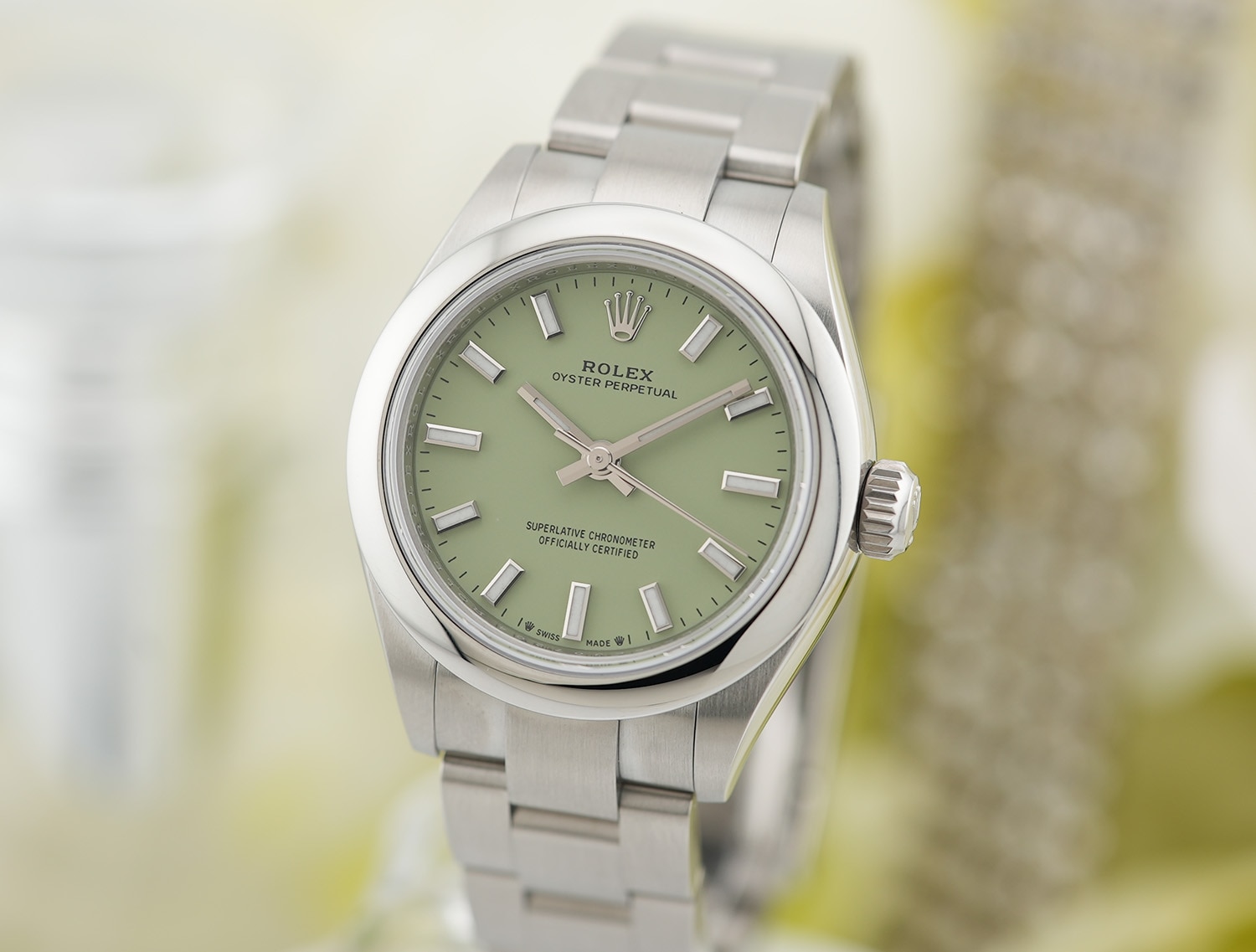 ROLEX ロレックス オイスターパーペチュアル 28 276200 ピスタチオ