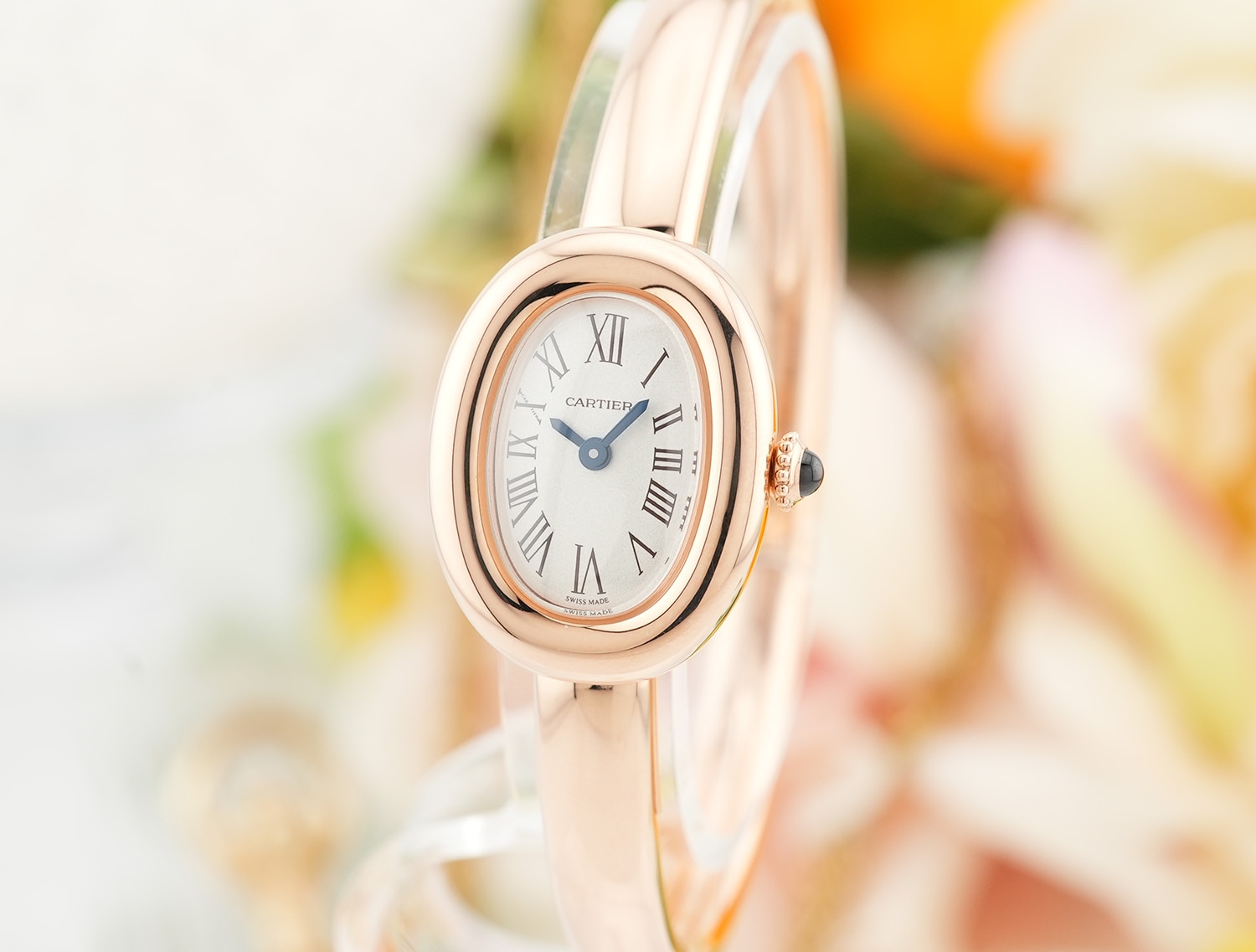 CARTIER カルティエ ベニュワール ウォッチ（サイズ 15）ミニモデル ピンクゴールド WGBA0047