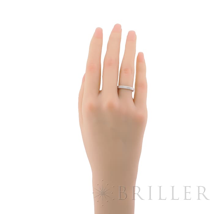 BOUCHERON　ブシュロン キャトル グログラン リング スモール ホワイトゴールド 10号 JAL01170 13