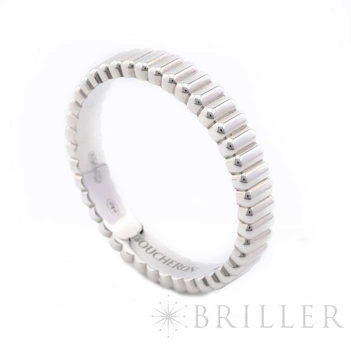 BOUCHERON　ブシュロン キャトル グログラン リング スモール ホワイトゴールド 10号 JAL01170 4