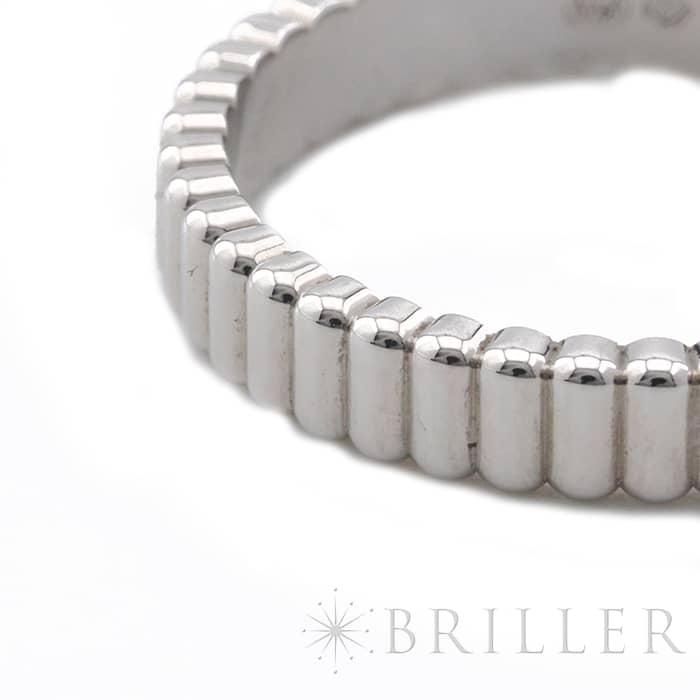 BOUCHERON　ブシュロン キャトル グログラン リング スモール ホワイトゴールド 10号 JAL01170 5