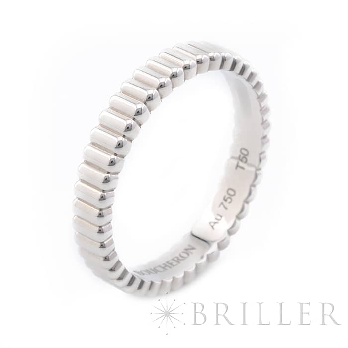 BOUCHERON　ブシュロン キャトル グログラン リング スモール ホワイトゴールド 10号 JAL01170 7