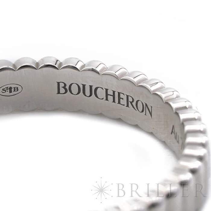 BOUCHERON　ブシュロン キャトル グログラン リング スモール ホワイトゴールド 10号 JAL01170 8