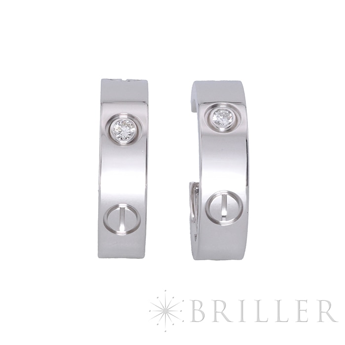 中古)CARTIER カルティエ ラブ フープ ピアス クラシックモデル
