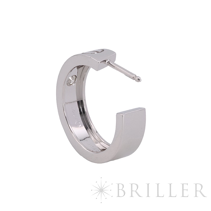 CARTIER カルティエ ラブ フープ ピアス クラシックモデル ダイヤモンド ホワイトゴールド B8022800 3