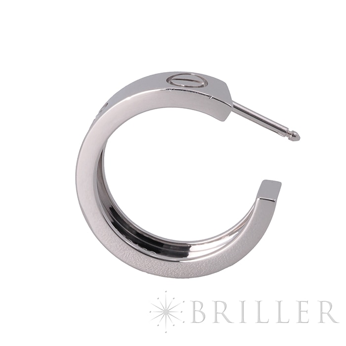 CARTIER カルティエ ラブ フープ ピアス クラシックモデル ダイヤモンド ホワイトゴールド B8022800 4