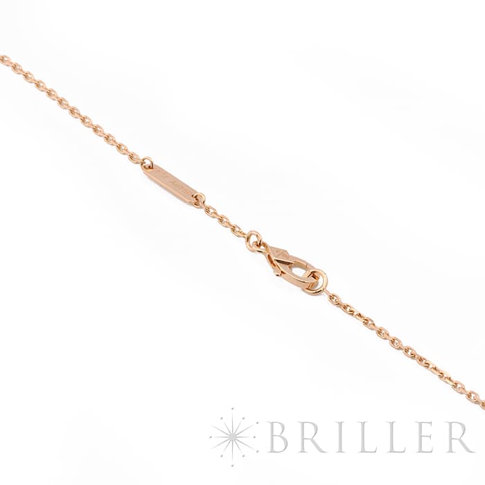 Van Cleef & Arpels ヴァン クリーフ&アーペル アルハンブラ ヴィンテージアルハンブラ ペンダント ネックレス 2023年ホリデー限定 ピンクゴールド シルバーオブシディアン ダイヤモンド VCARP9T000 9