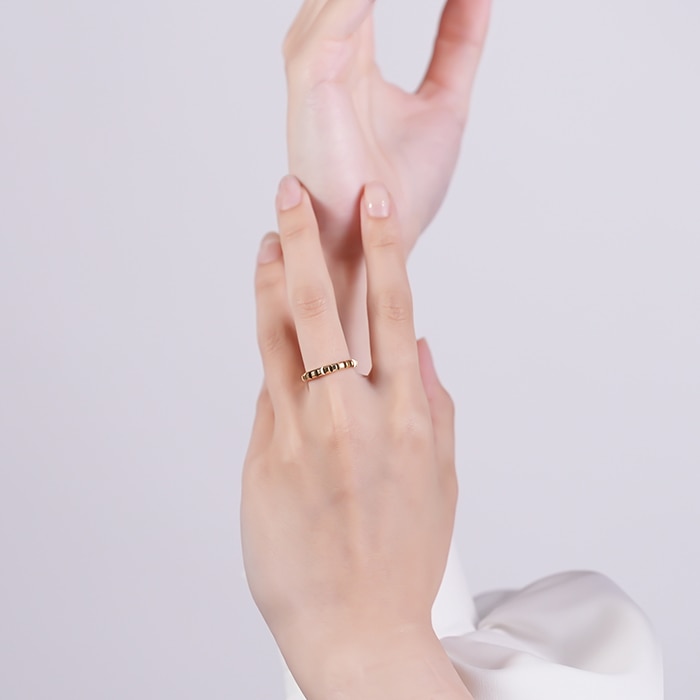 BOUCHERON　ブシュロン キャトル クルドパリ リング ミディアム イエローゴールド 12号 JAL00008【未使用】 14