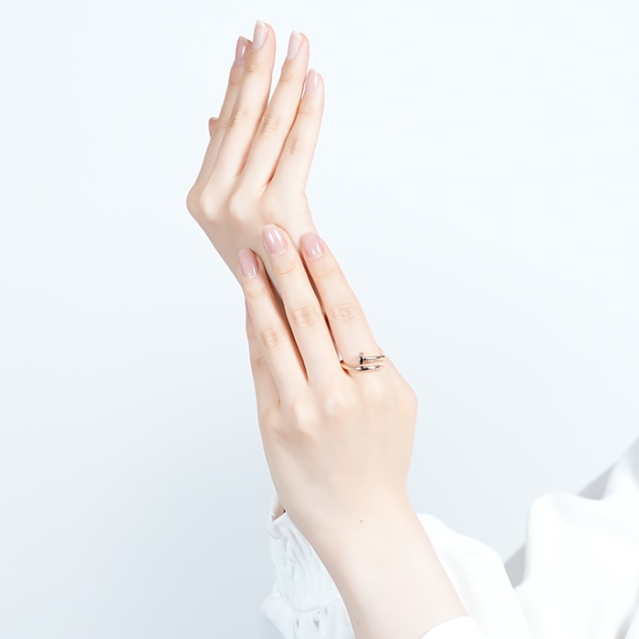 CARTIER カルティエ ジュストアンクル リング クラシックモデル ピンクゴールド 18号 14