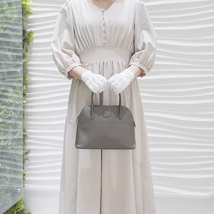 HERMES エルメス ボリード 27 エプソン エタン シルバー金具 29