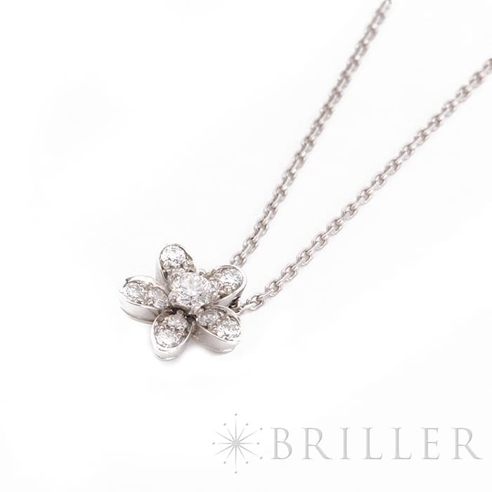 Van Cleef & Arpels ヴァン クリーフ&アーペル ソクラテス ペンダント ネックレス 1フラワー ホワイトゴールド ダイヤモンド VCARG44200 5