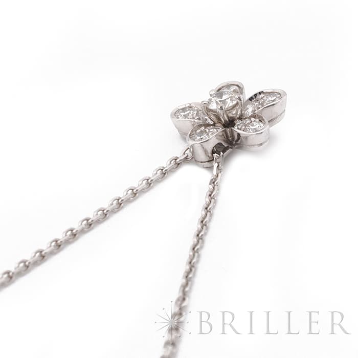 Van Cleef & Arpels ヴァン クリーフ&アーペル ソクラテス ペンダント ネックレス 1フラワー ホワイトゴールド ダイヤモンド VCARG44200 8
