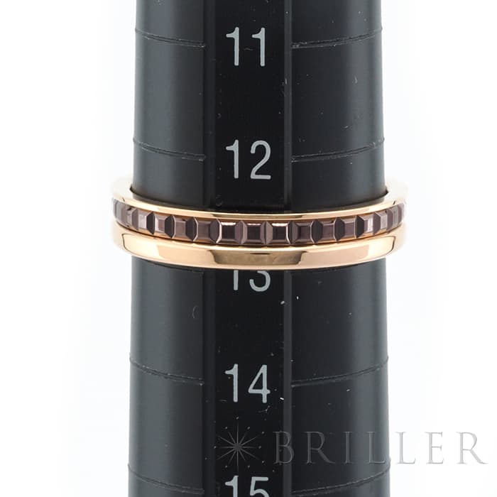 BOUCHERON　ブシュロン キャトル クラシック リング ハーフ ピンクゴールド ブラウンPVD 13号 JAL00175 12
