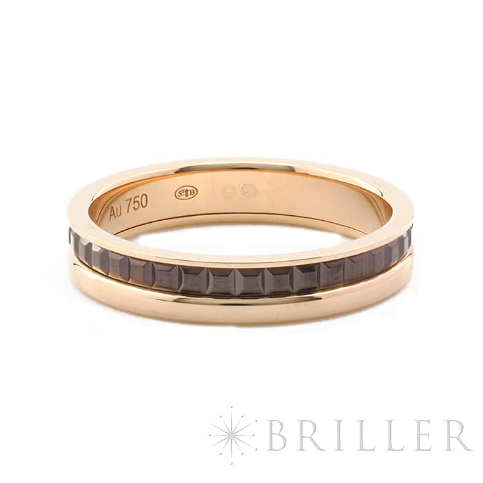 BOUCHERON　ブシュロン キャトル クラシック リング ハーフ ピンクゴールド ブラウンPVD 13号 JAL00175 1