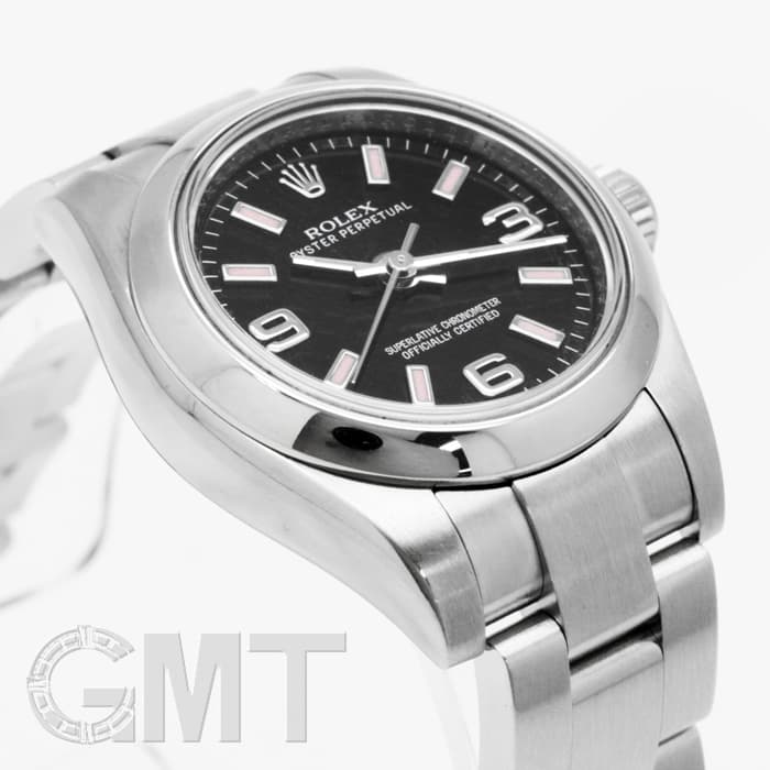 ROLEX ロレックス オイスターパーペチュアル 176200 ブラック 369 ピンクバー 13