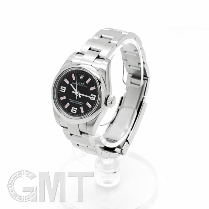 ROLEX ロレックス オイスターパーペチュアル 176200 ブラック 369 ピンクバー 1