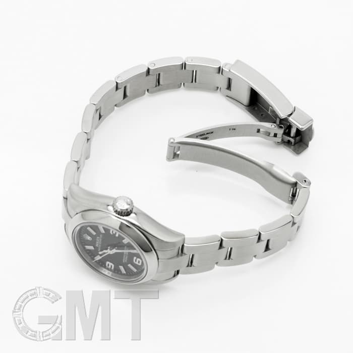 ROLEX ロレックス オイスターパーペチュアル 176200 ブラック 369 ピンクバー 24