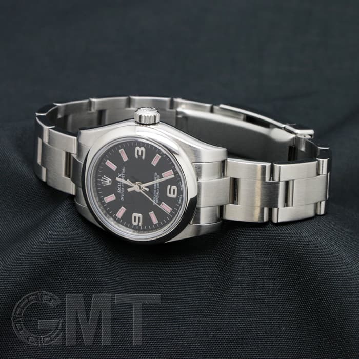 ROLEX ロレックス オイスターパーペチュアル 176200 ブラック 369 ピンクバー 3