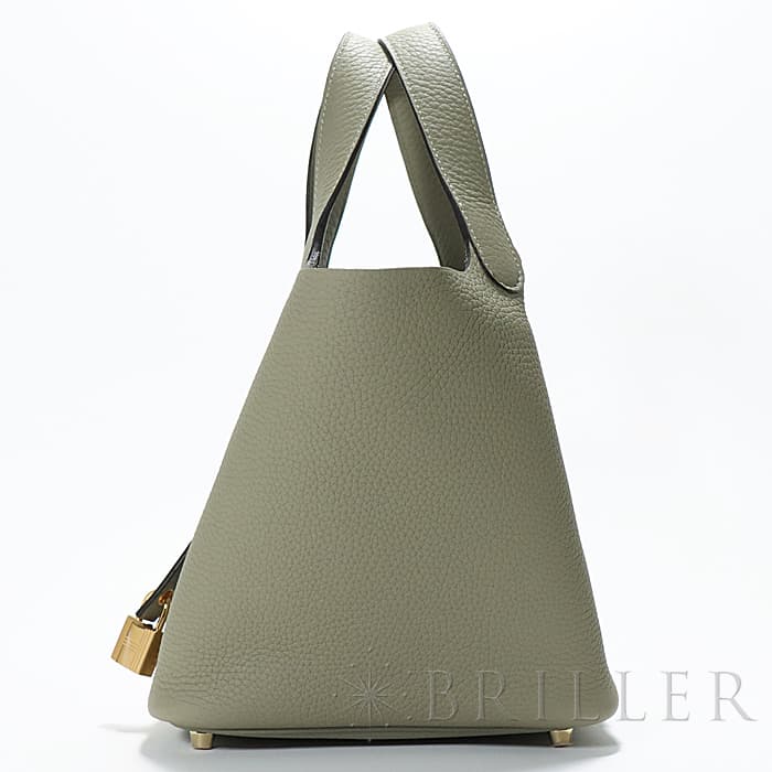 HERMES エルメス ピコタン ロック PM トリヨンクレマンス セージ ゴールド金具 14
