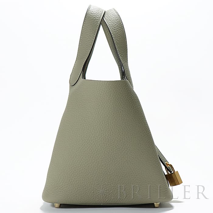 HERMES エルメス ピコタン ロック PM トリヨンクレマンス セージ ゴールド金具 15
