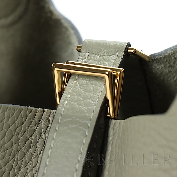HERMES エルメス ピコタン ロック PM トリヨンクレマンス セージ ゴールド金具 16